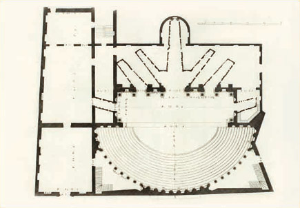 Teatro Olimpico, piantina